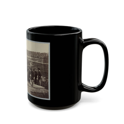 13 Inch Mortar  Dictator  In Front Of Petersburg, Va. (U.S. Civil War) Black Coffee Mug