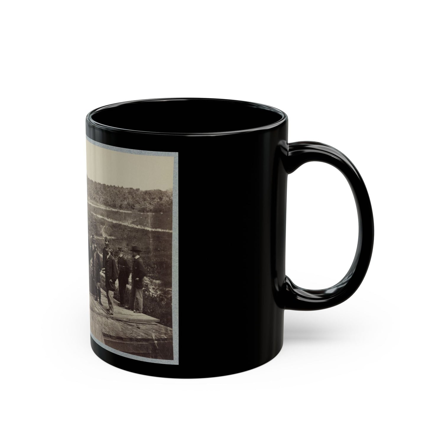 13 Inch Mortar  Dictator  In Front Of Petersburg, Va. (U.S. Civil War) Black Coffee Mug