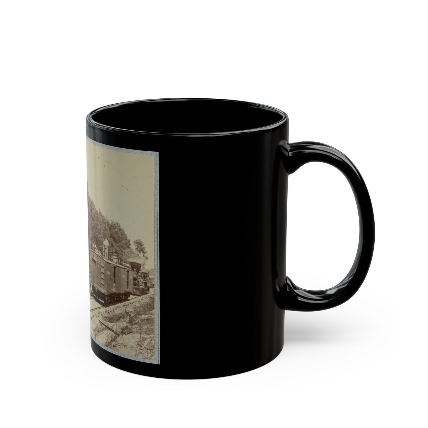 13 Inch Mortar  Dictator , In Front Of Petersburg, Va. (U.S. Civil War) Black Coffee Mug