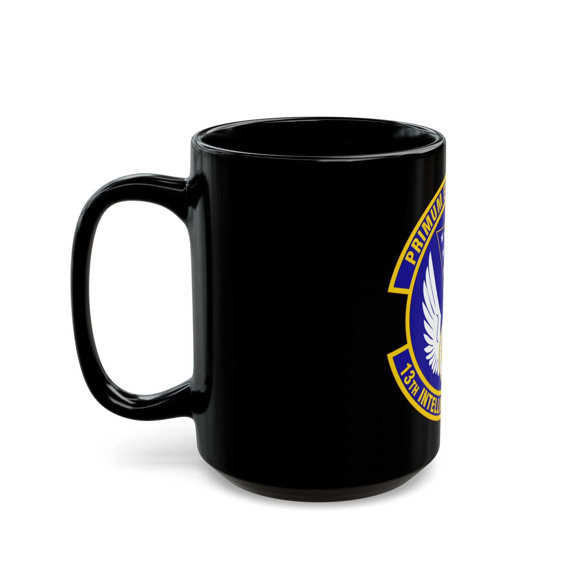 13 Intelligence Squadron ACC (U.S. Air Force) Black Coffee Mug-The Sticker Space