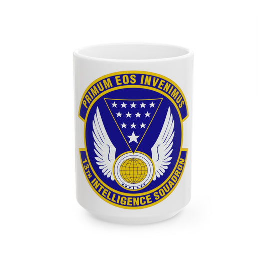 13 Intelligence Squadron ACC (U.S. Air Force) White Coffee Mug-15oz-The Sticker Space