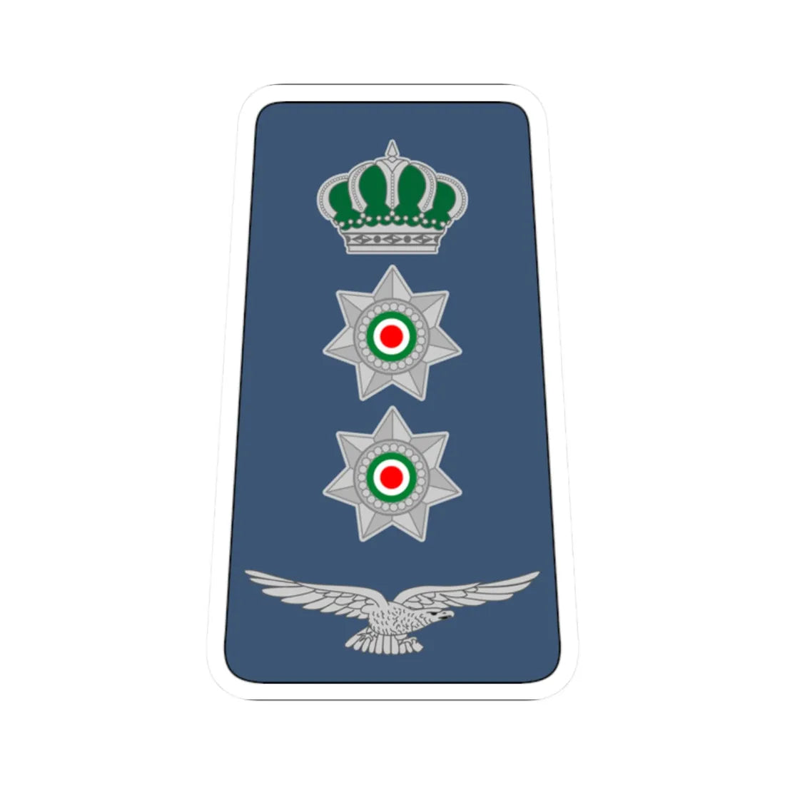 13. JAF COL (Jordan) (Military Rank) STICKER Vinyl Kiss-Cut Decal 2 Inch White - The Sticker Space