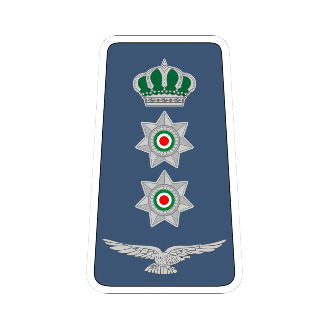 13. JAF COL (Jordan) (Military Rank) STICKER Vinyl Kiss-Cut Decal 3 Inch White - The Sticker Space