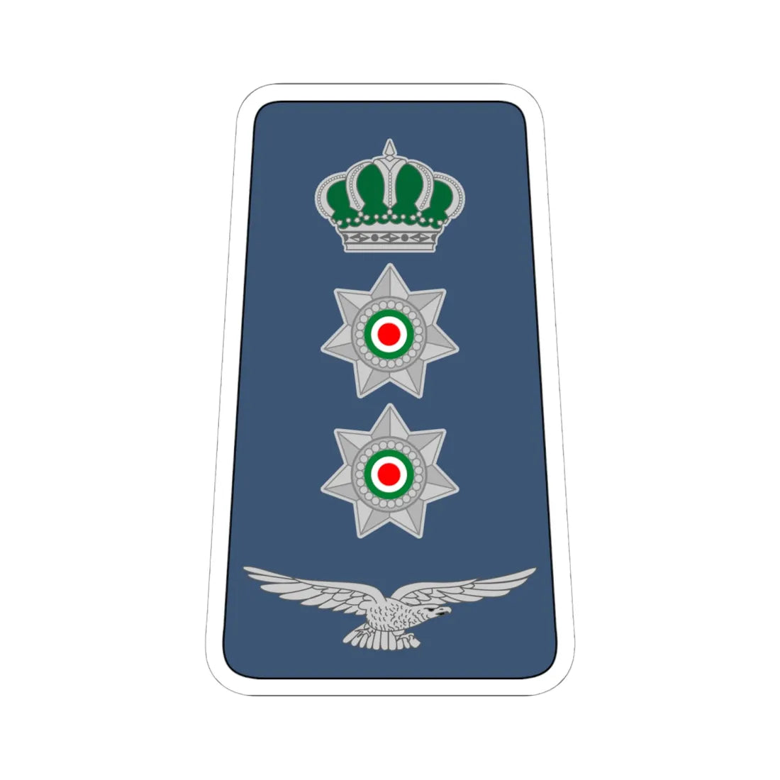 13. JAF COL (Jordan) (Military Rank) STICKER Vinyl Kiss-Cut Decal 6 Inch White - The Sticker Space