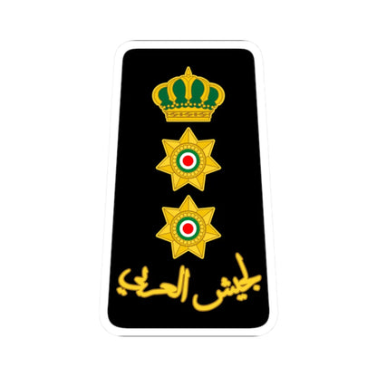 13. JLF COL (Jordan) (Military Rank) STICKER Vinyl Kiss-Cut Decal 2 Inch White - The Sticker Space