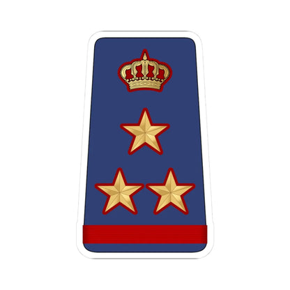 13. KAF BG (Kuwait) (Military Rank) STICKER Vinyl Kiss-Cut Decal 3 Inch White - The Sticker Space