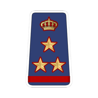 13. KAF BG (Kuwait) (Military Rank) STICKER Vinyl Kiss-Cut Decal 4 Inch White - The Sticker Space