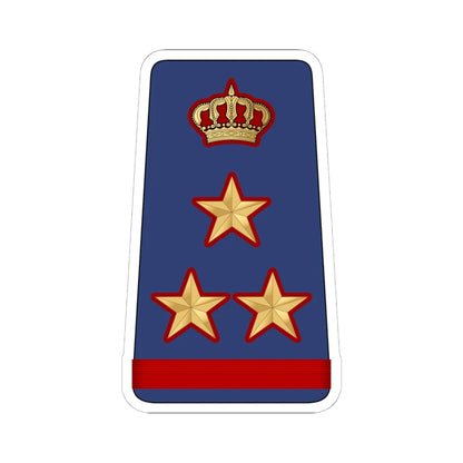 13. KAF BG (Kuwait) (Military Rank) STICKER Vinyl Kiss-Cut Decal 6 Inch White - The Sticker Space