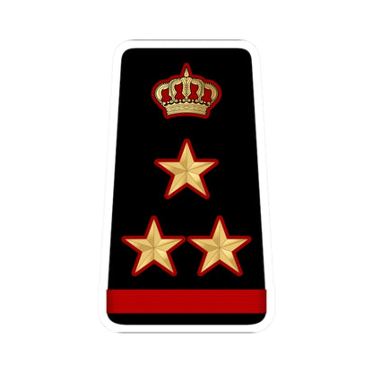 13. KNF BG (Kuwait) (Military Rank) STICKER Vinyl Kiss-Cut Decal 2 Inch White - The Sticker Space