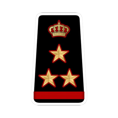 13. KNF BG (Kuwait) (Military Rank) STICKER Vinyl Kiss-Cut Decal 3 Inch White - The Sticker Space