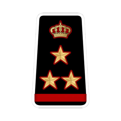 13. KNF BG (Kuwait) (Military Rank) STICKER Vinyl Kiss-Cut Decal 4 Inch White - The Sticker Space