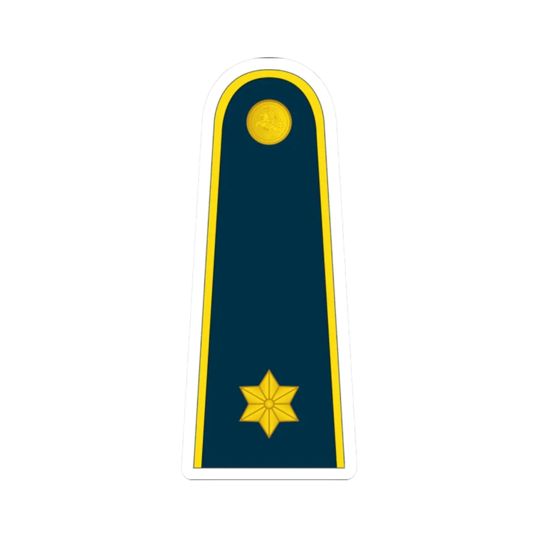 13 Lithuania Air Force 2LT (Lithuania) (Military Rank) STICKER Vinyl Kiss-Cut Decal 2 Inch White - The Sticker Space