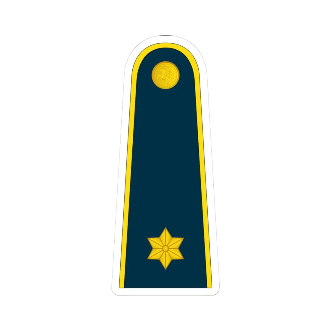 13 Lithuania Air Force 2LT (Lithuania) (Military Rank) STICKER Vinyl Kiss-Cut Decal 3 Inch White - The Sticker Space