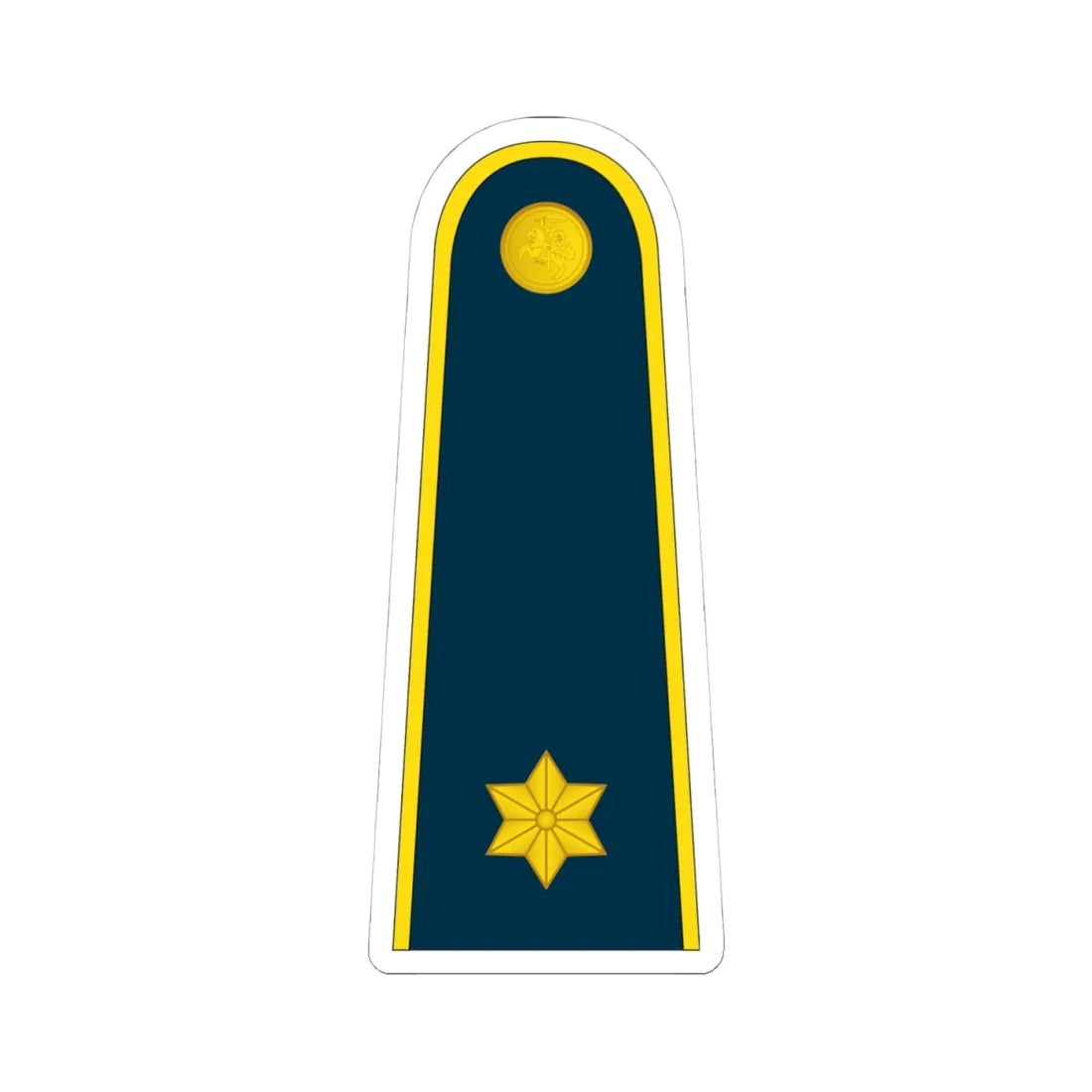 13 Lithuania Air Force 2LT (Lithuania) (Military Rank) STICKER Vinyl Kiss-Cut Decal 4 Inch White - The Sticker Space