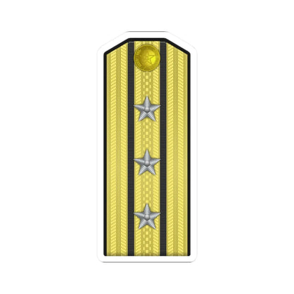 13 PLA Navy Hǎijūn shàngxiào Type 55 (China) (Military Rank) STICKER Vinyl Kiss-Cut Decal 2 Inch White - The Sticker Space