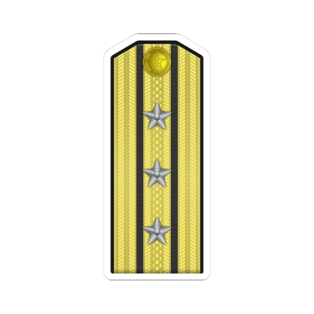 13 PLA Navy Hǎijūn shàngxiào Type 55 (China) (Military Rank) STICKER Vinyl Kiss-Cut Decal 3 Inch White - The Sticker Space