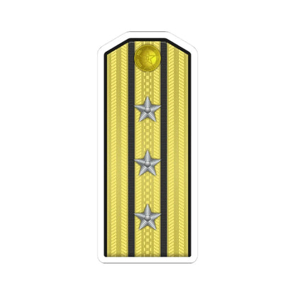 13 PLA Navy Hǎijūn shàngxiào Type 55 (China) (Military Rank) STICKER Vinyl Kiss-Cut Decal 3 Inch White - The Sticker Space