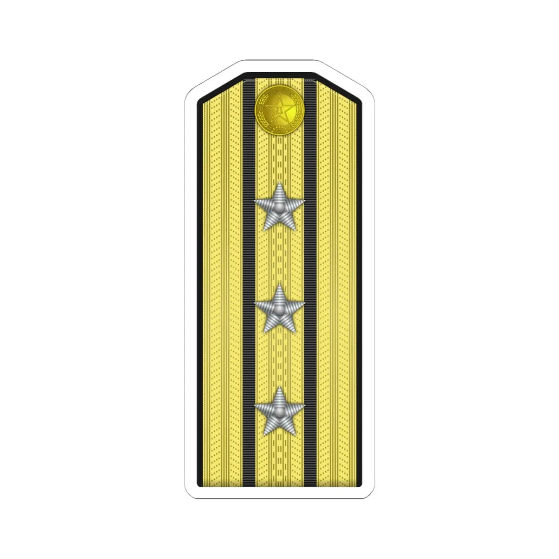 13 PLA Navy Hǎijūn shàngxiào Type 55 (China) (Military Rank) STICKER Vinyl Kiss-Cut Decal 6 Inch White - The Sticker Space