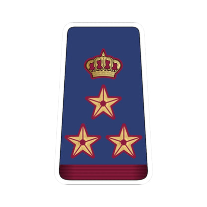 13. QEAF BG (Qatar) (Military Rank) STICKER Vinyl Kiss-Cut Decal 2 Inch White - The Sticker Space