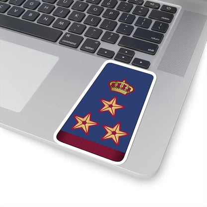 13. QEAF BG (Qatar) (Military Rank) STICKER Vinyl Kiss-Cut Decal - The Sticker Space