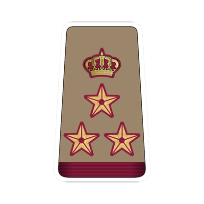 13. QELF BG (Qatar) (Military Rank) STICKER Vinyl Kiss-Cut Decal 2 Inch White - The Sticker Space