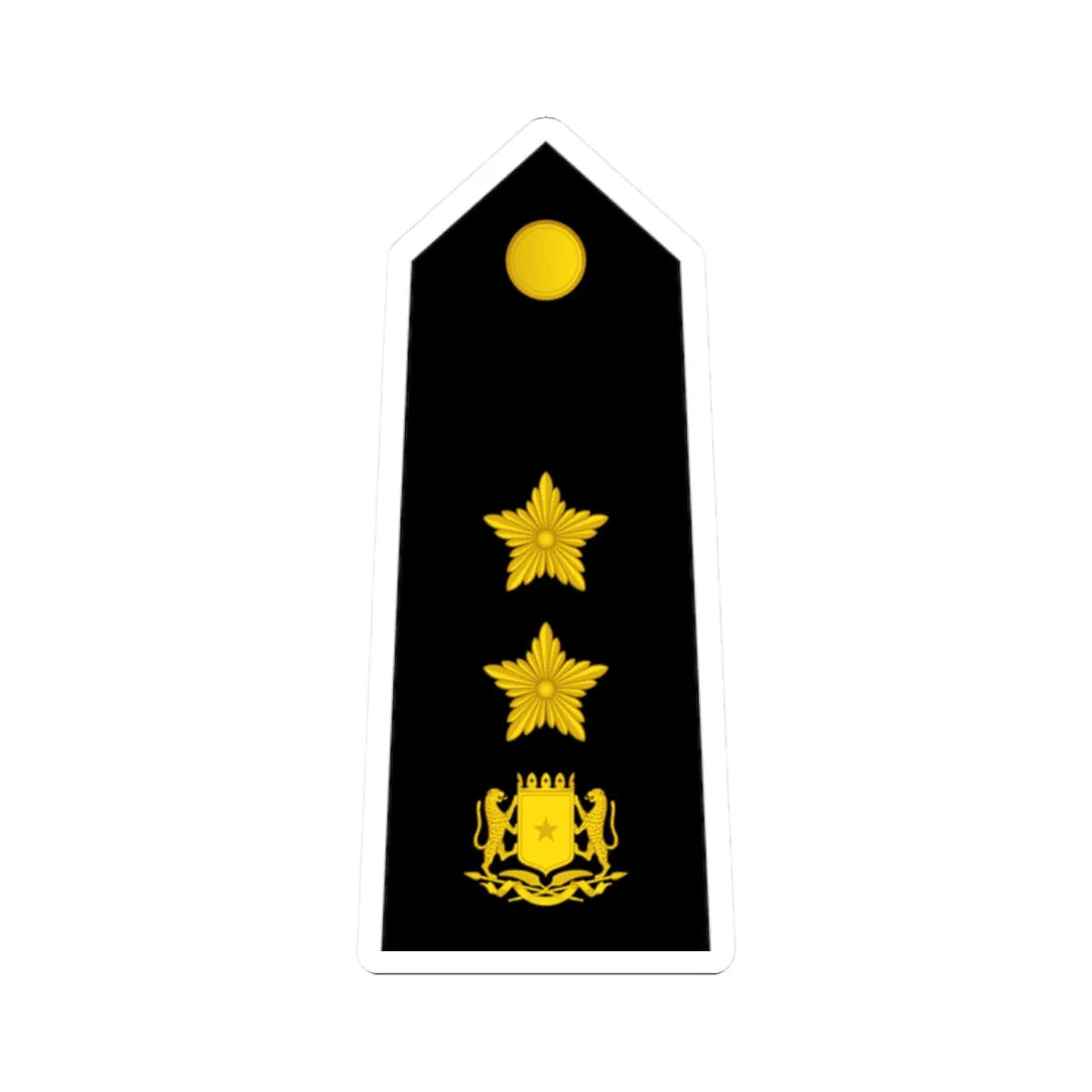 13 Somali Navy COL (Mali) (Military Rank) STICKER Vinyl Kiss-Cut Decal 2 Inch White - The Sticker Space