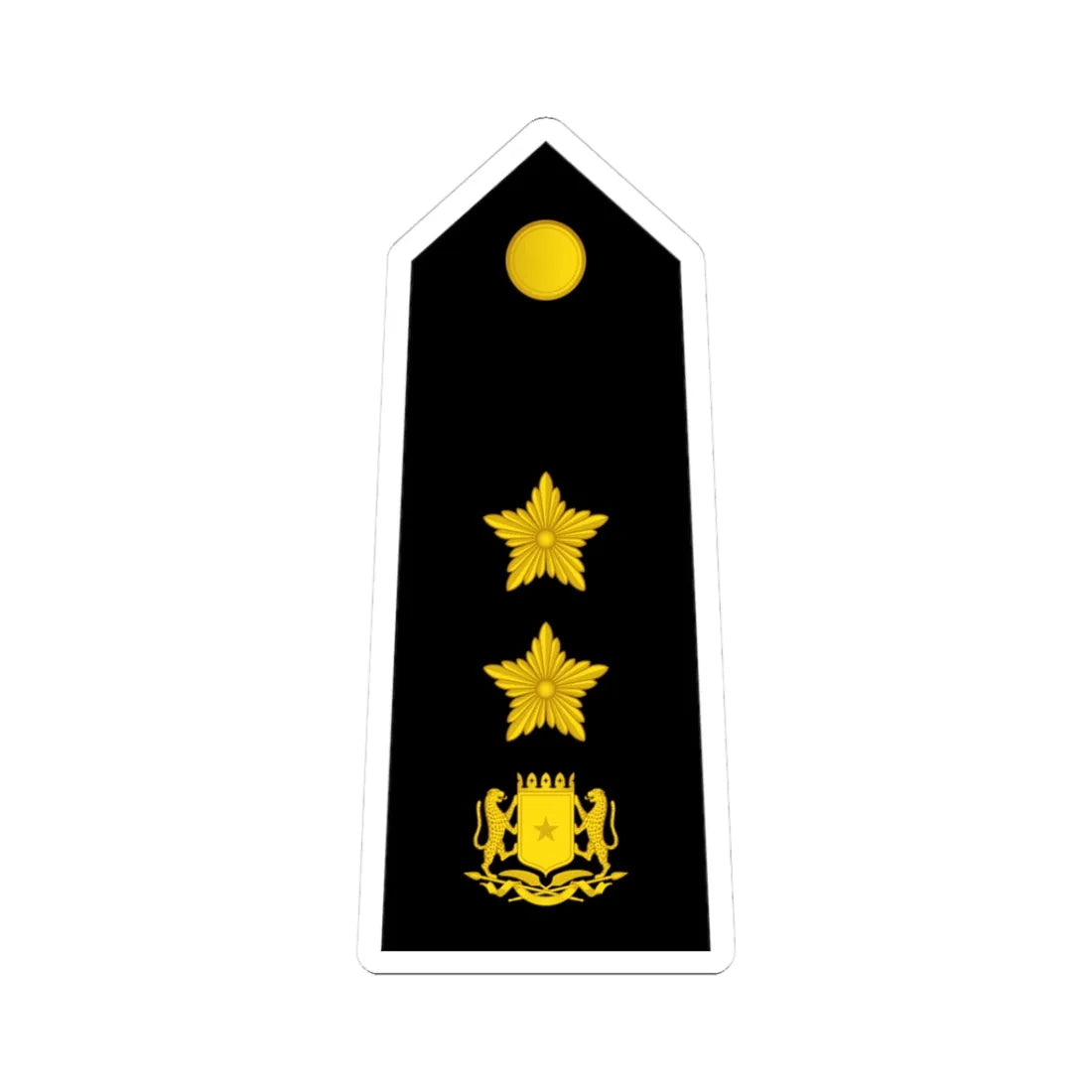 13 Somali Navy COL (Mali) (Military Rank) STICKER Vinyl Kiss-Cut Decal 3 Inch White - The Sticker Space