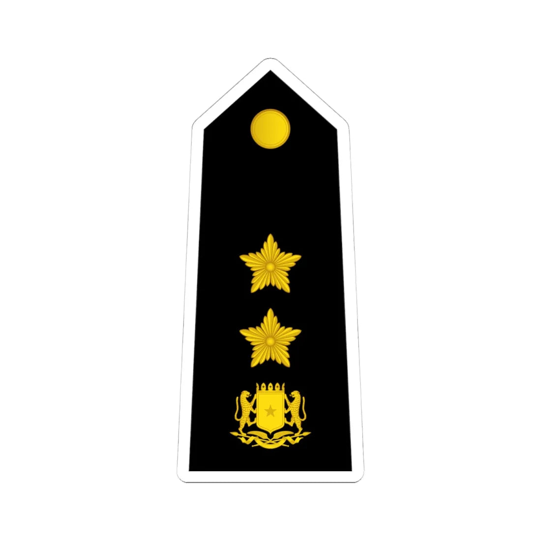 13 Somali Navy COL (Mali) (Military Rank) STICKER Vinyl Kiss-Cut Decal 4 Inch White - The Sticker Space