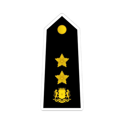 13 Somali Navy COL (Mali) (Military Rank) STICKER Vinyl Kiss-Cut Decal 4 Inch White - The Sticker Space