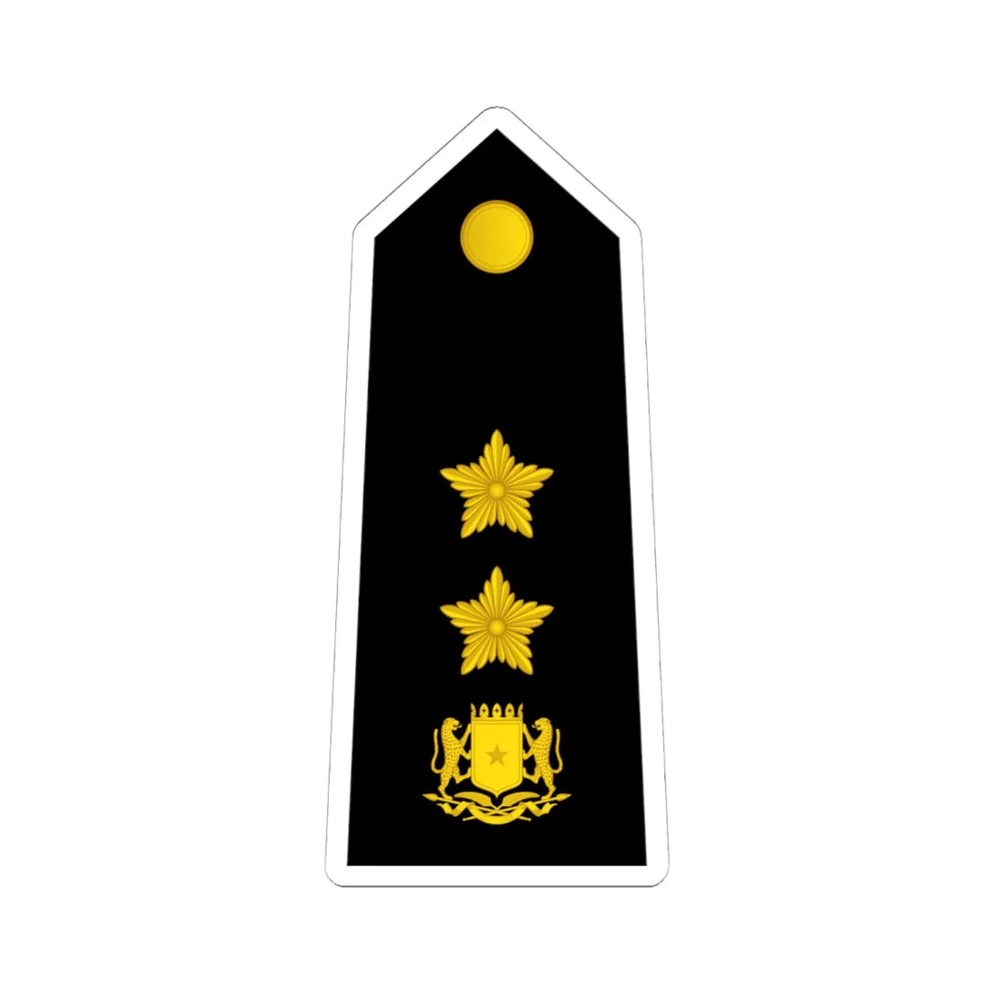 13 Somali Navy COL (Mali) (Military Rank) STICKER Vinyl Kiss-Cut Decal 6 Inch White - The Sticker Space