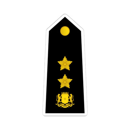 13 Somali Navy COL (Mali) (Military Rank) STICKER Vinyl Kiss-Cut Decal 6 Inch White - The Sticker Space