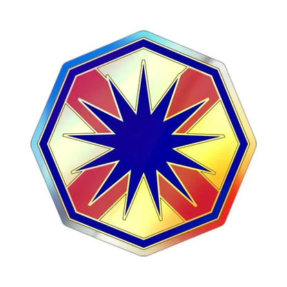 13 Sustainment Command (U.S. Army) Holographic STICKER Die-Cut Vinyl Decal 2 Inch Holographic - The Sticker Space