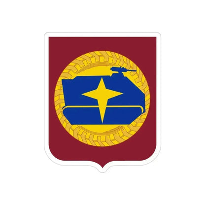 13 Transportation Battalion 2 (U.S. Army) REVERSE PRINT Transparent Die-Cut STICKER 3 Inch Die-Cut Transparent - The Sticker Space