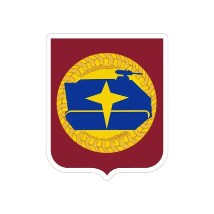 13 Transportation Battalion 2 (U.S. Army) REVERSE PRINT Transparent Die-Cut STICKER 6 Inch Die-Cut Transparent - The Sticker Space