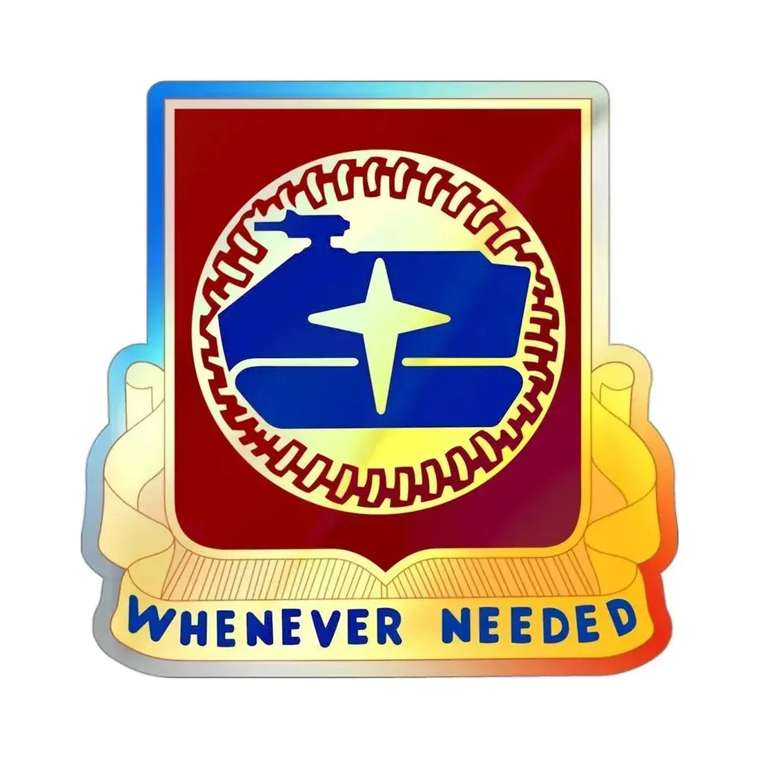 13 Transportation Battalion (U.S. Army) Holographic STICKER Die-Cut Vinyl Decal 3 Inch Holographic - The Sticker Space