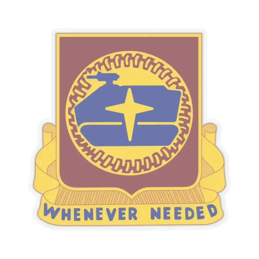 13 Transportation Battalion (U.S. Army) STICKER Vinyl Kiss-Cut Decal 2 Inch Transparent - The Sticker Space