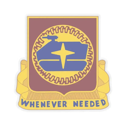 13 Transportation Battalion (U.S. Army) STICKER Vinyl Kiss-Cut Decal 4 Inch Transparent - The Sticker Space