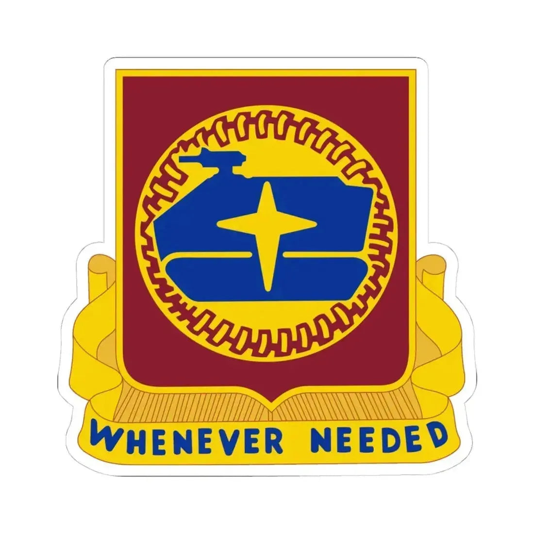 13 Transportation Battalion (U.S. Army) STICKER Vinyl Kiss-Cut Decal 4 Inch White - The Sticker Space