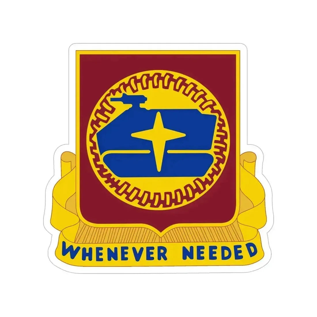 13 Transportation Battalion (U.S. Army) Transparent STICKER Die-Cut Vinyl Decal 6 Inch - The Sticker Space