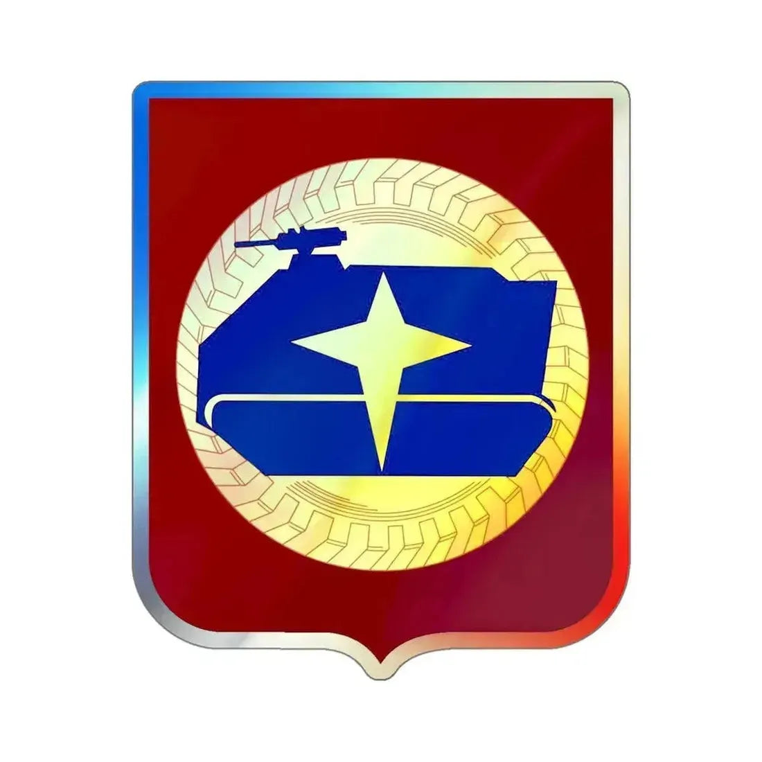 13 Transportation Battalion v2 (U.S. Army) Holographic STICKER Die-Cut Vinyl Decal 6 Inch Holographic - The Sticker Space