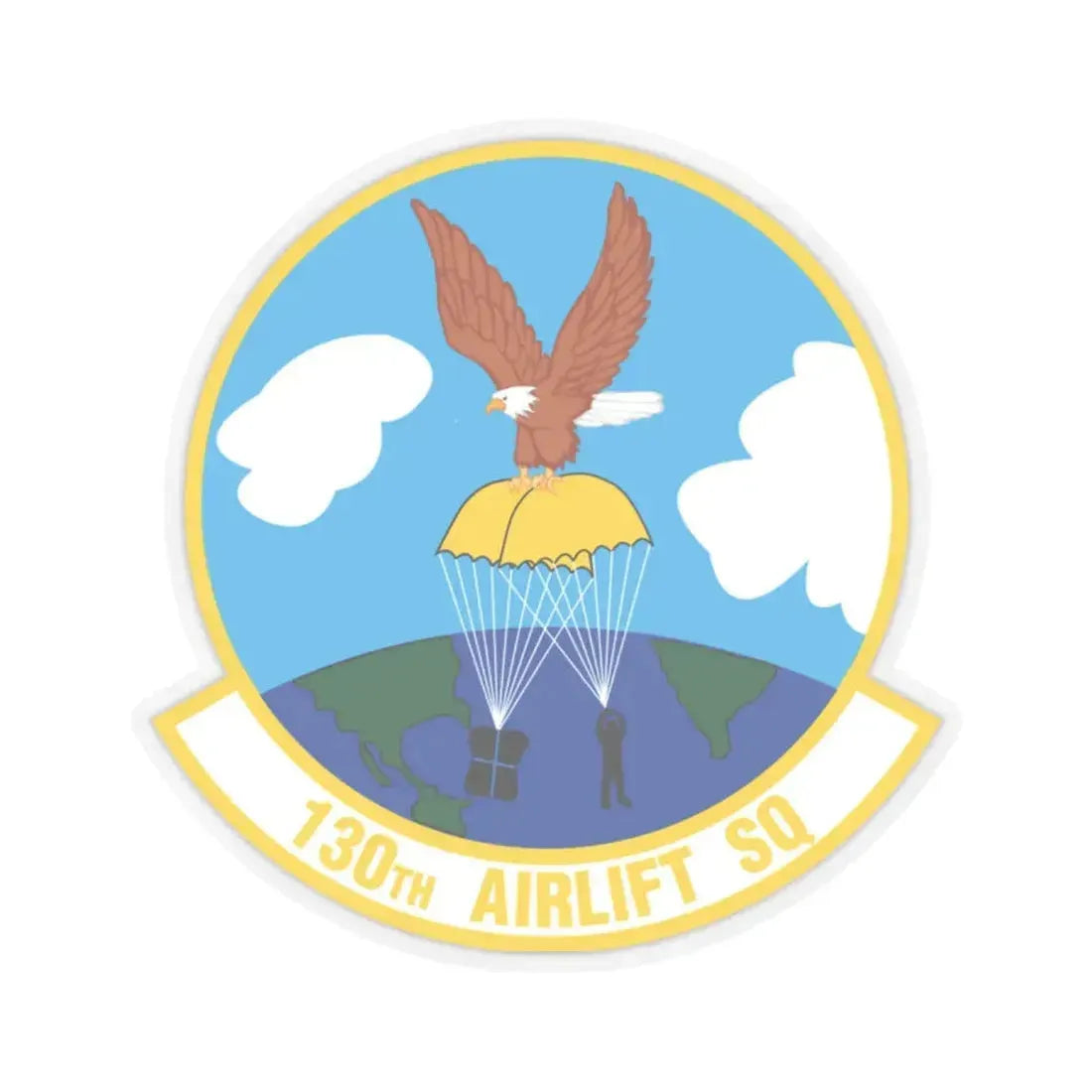130 Airlift Squadron (U.S. Air Force) STICKER Vinyl Kiss-Cut Decal - The Sticker Space