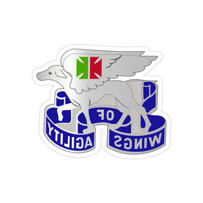 130 Aviation Battalion (U.S. Army) REVERSE PRINT Transparent STICKER-3" × 3"-The Sticker Space