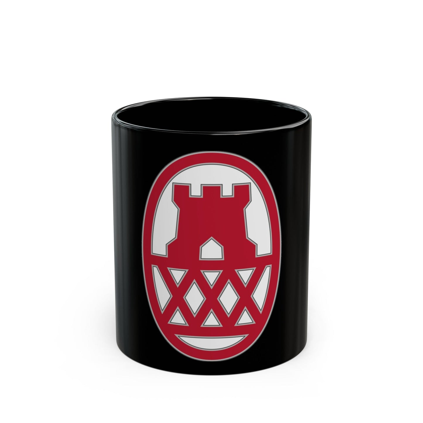 130 Maneuver Enhancement Brigade (U.S. Army) Black Coffee Mug-11oz-The Sticker Space