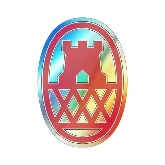 130 Maneuver Enhancement Brigade (U.S. Army) Holographic STICKER Die-Cut Vinyl Decal 6 Inch Holographic - The Sticker Space