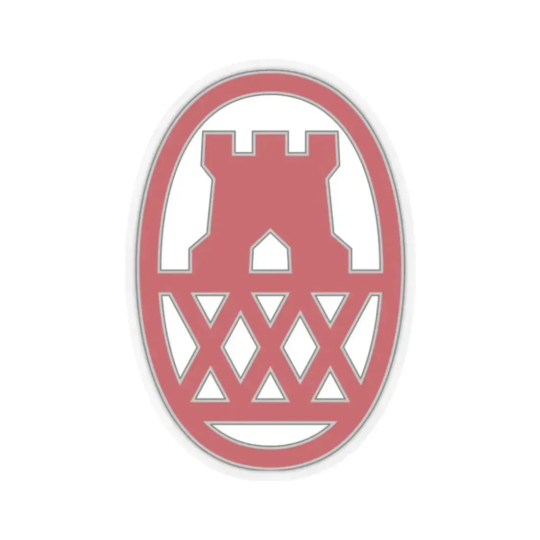 130 Maneuver Enhancement Brigade (U.S. Army) STICKER Vinyl Kiss-Cut Decal 2 Inch Transparent - The Sticker Space