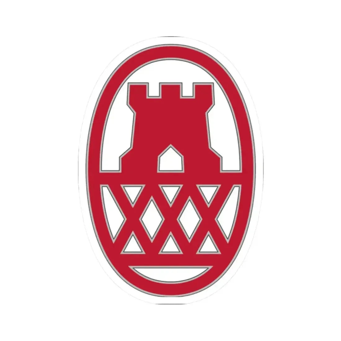 130 Maneuver Enhancement Brigade (U.S. Army) STICKER Vinyl Kiss-Cut Decal 2 Inch White - The Sticker Space