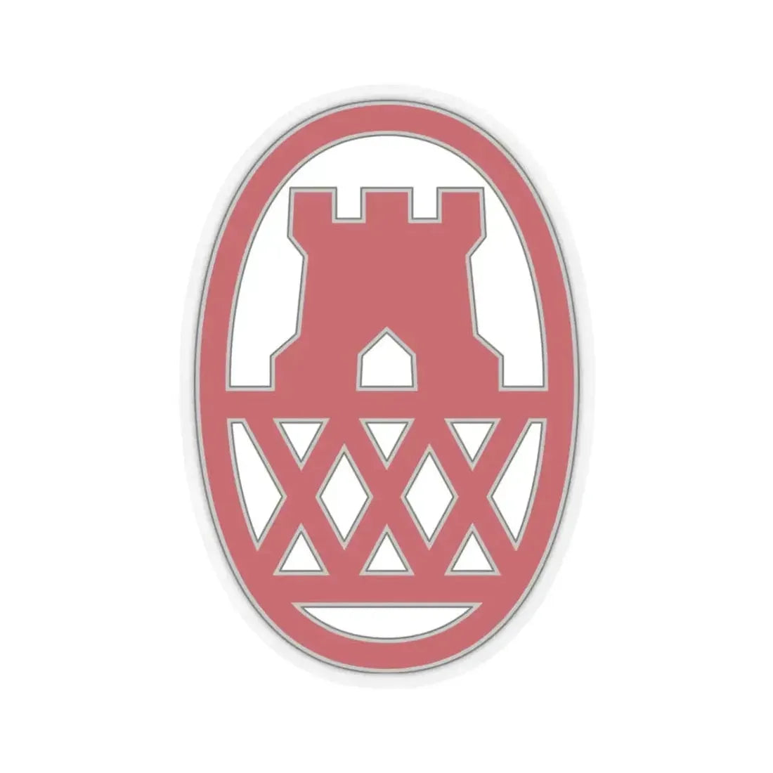 130 Maneuver Enhancement Brigade (U.S. Army) STICKER Vinyl Kiss-Cut Decal 3 Inch Transparent - The Sticker Space