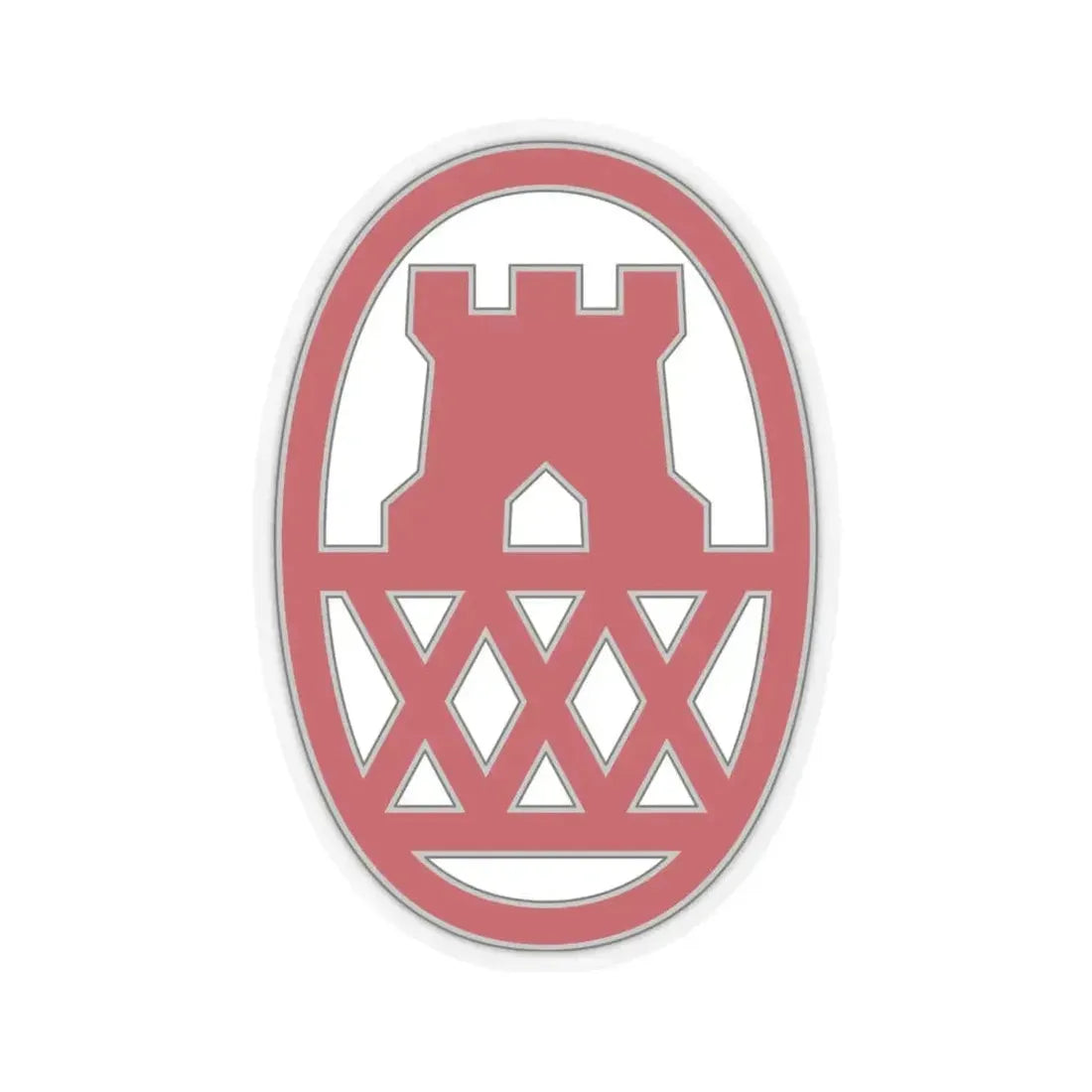 130 Maneuver Enhancement Brigade (U.S. Army) STICKER Vinyl Kiss-Cut Decal 4 Inch Transparent - The Sticker Space