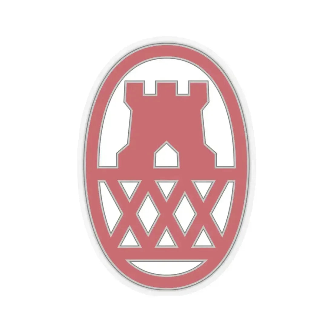 130 Maneuver Enhancement Brigade (U.S. Army) STICKER Vinyl Kiss-Cut Decal 6 Inch Transparent - The Sticker Space