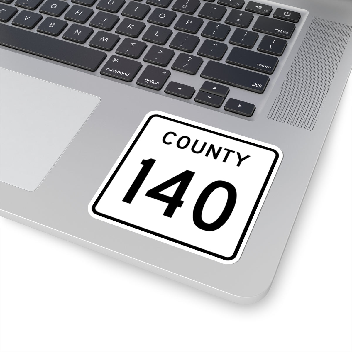 County 140 square (Minnesota) (Road Sign) STICKER Vinyl Kiss-Cut Decal